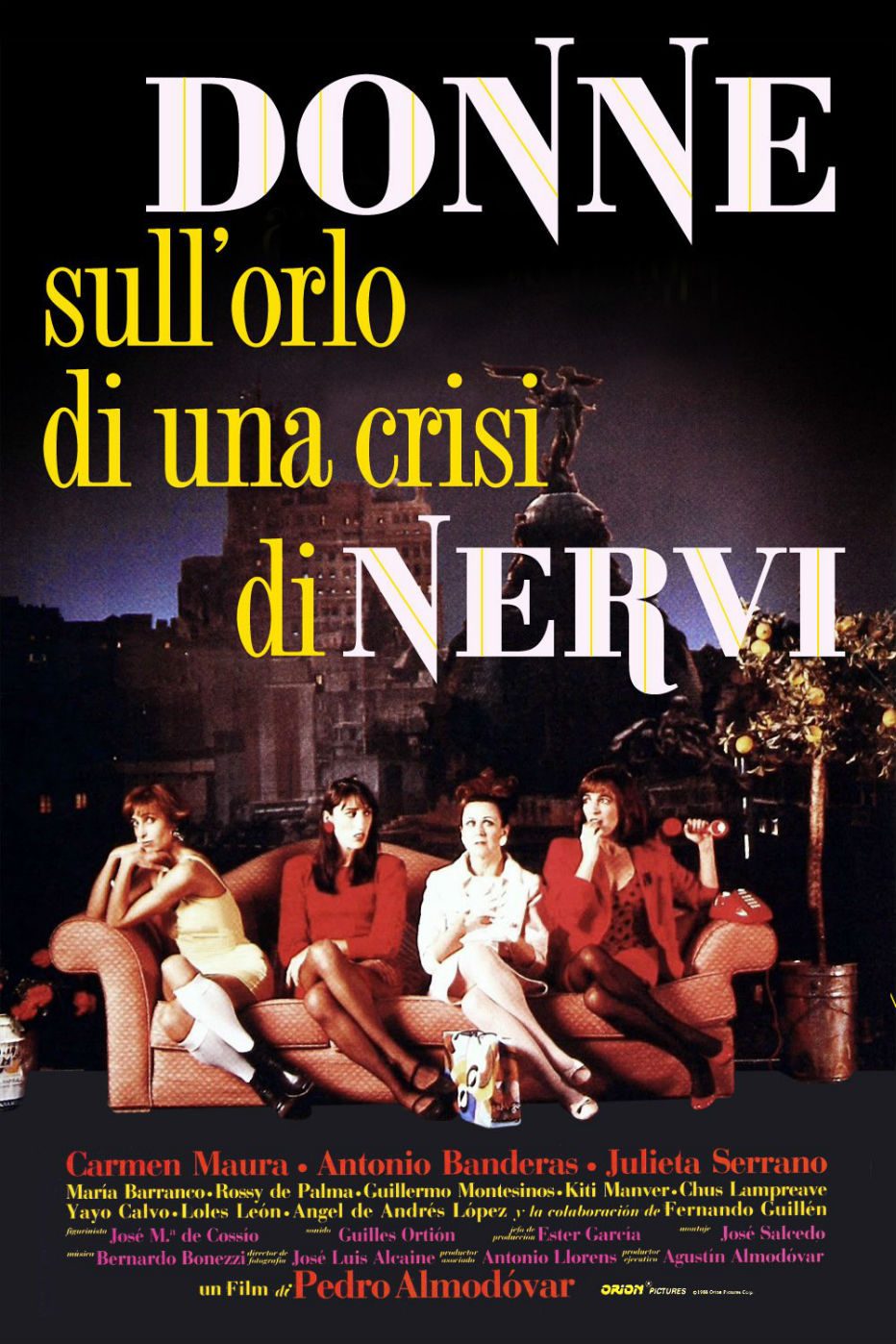 DONNE SULL’ORLO DI UNA CRISI DI NERVI – Pedro ALMODOVAR
